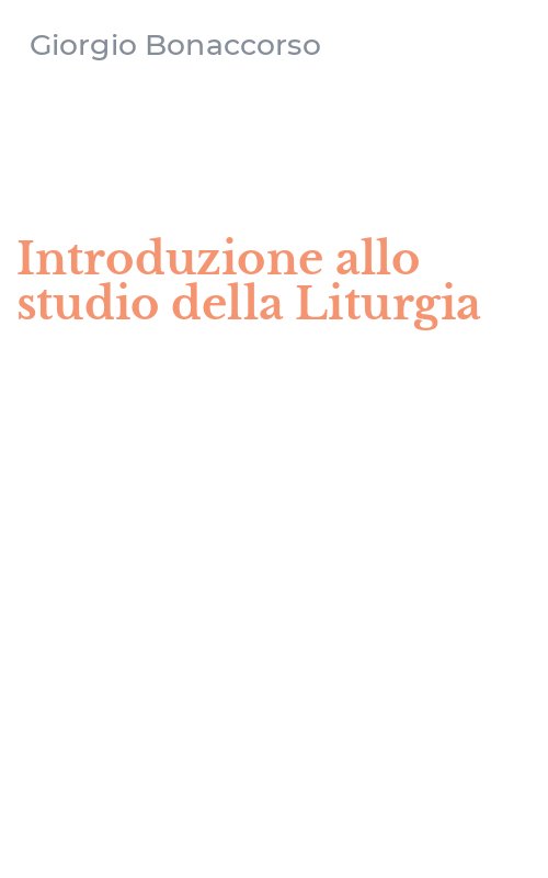 Introduzione allo studio della Liturgia