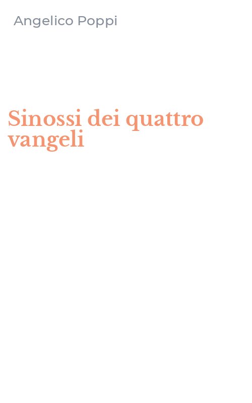 Sinossi dei quattro vangeli