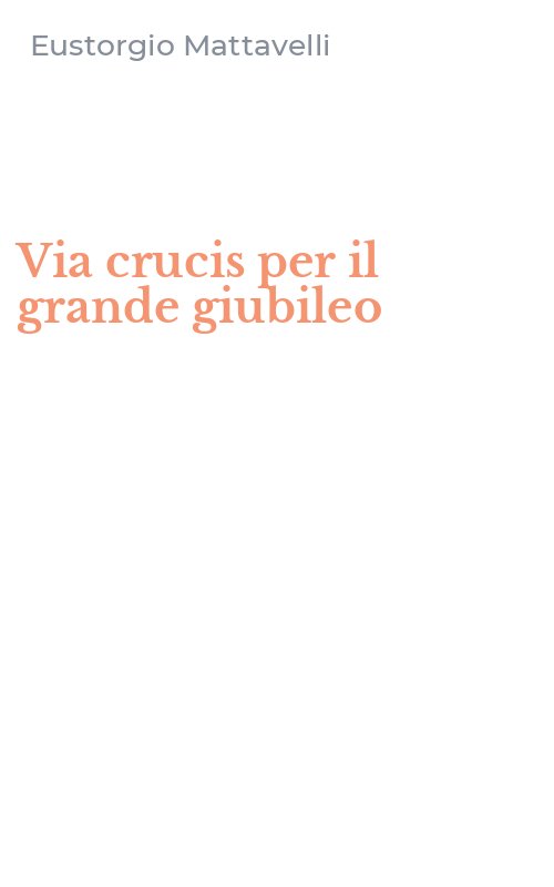 Via crucis per il grande giubileo