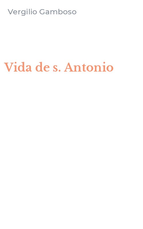 Vida de s. Antonio
