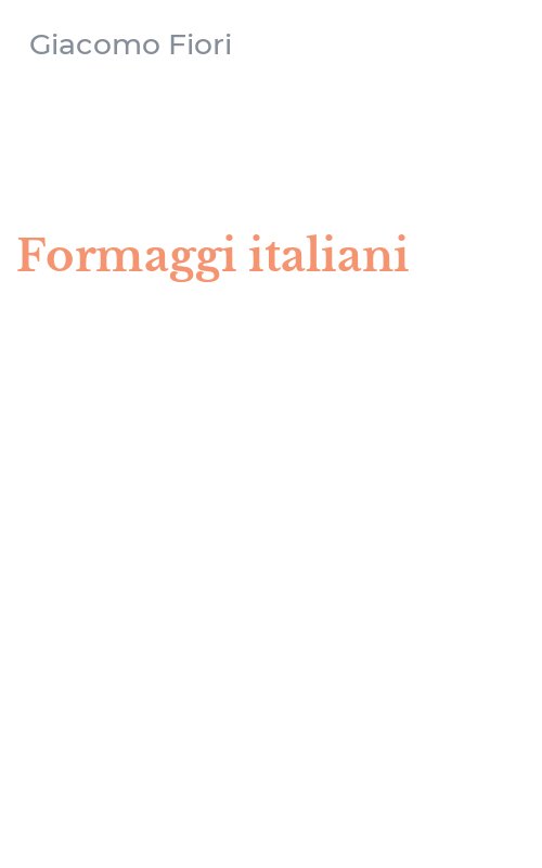 Formaggi italiani