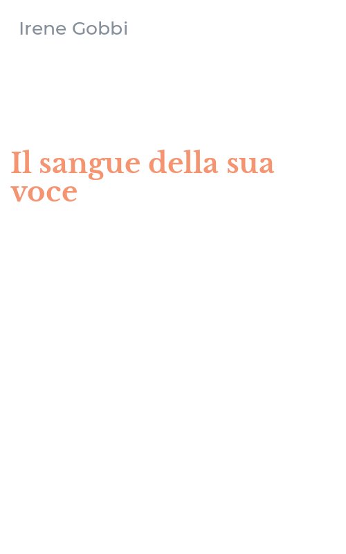 Il sangue della sua voce