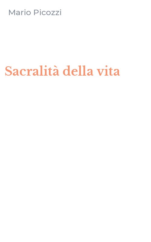 Sacralità della vita