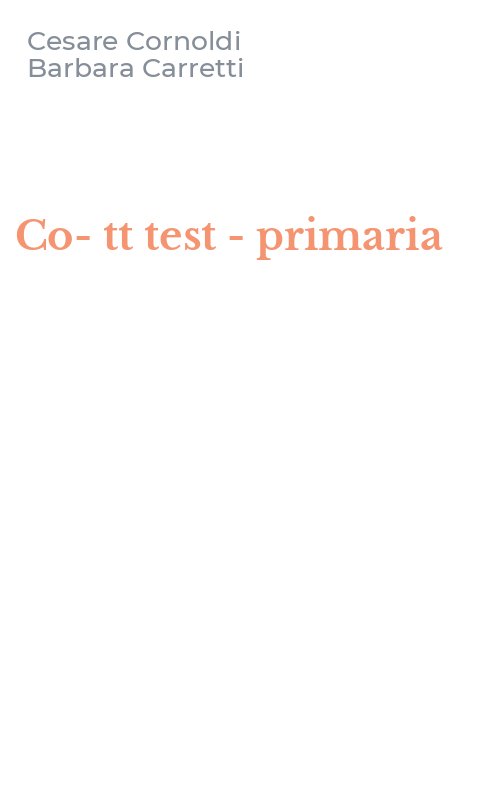 Co-tt test -primaria