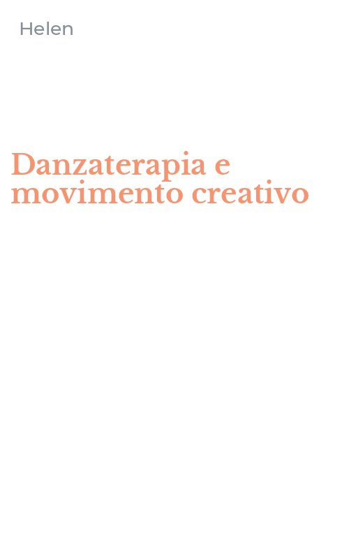 Danzaterapia e movimento creativo