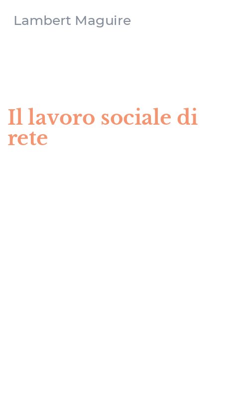 Il lavoro sociale di rete