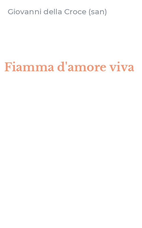 Fiamma d'amore viva