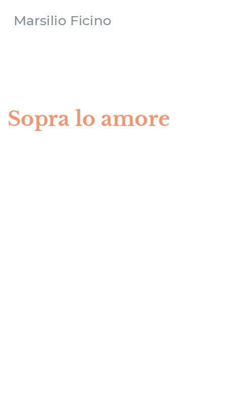 Sopra lo amore