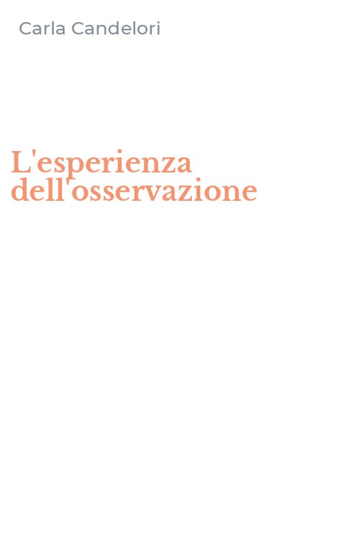 L'esperienza dell'osservazione