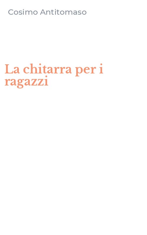 La chitarra per i ragazzi