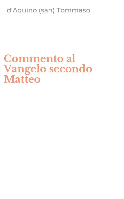 Commento al Vangelo secondo Matteo