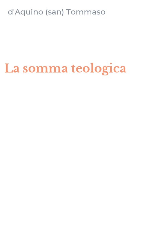 La somma teologica