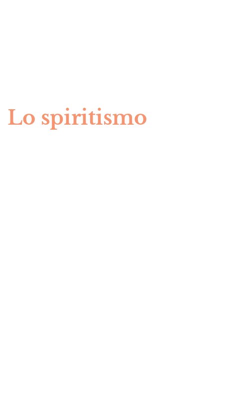 Lo spiritismo