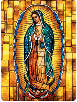 MADONNA DI GUADALUPE 5.5x7.5 cm