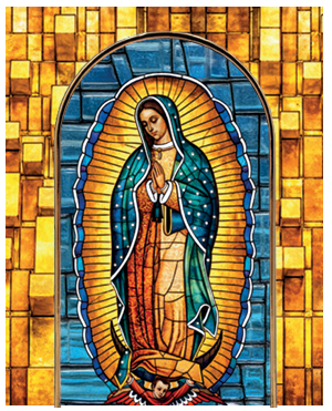 GUADALUPE VETRO 10x14 cm