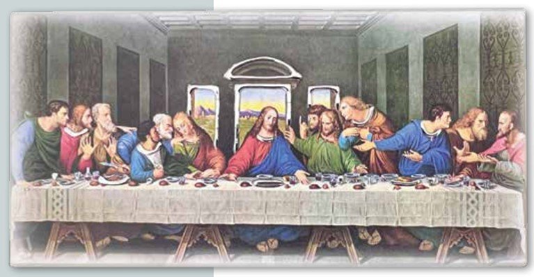 ULTIMA CENA 16X8 CM