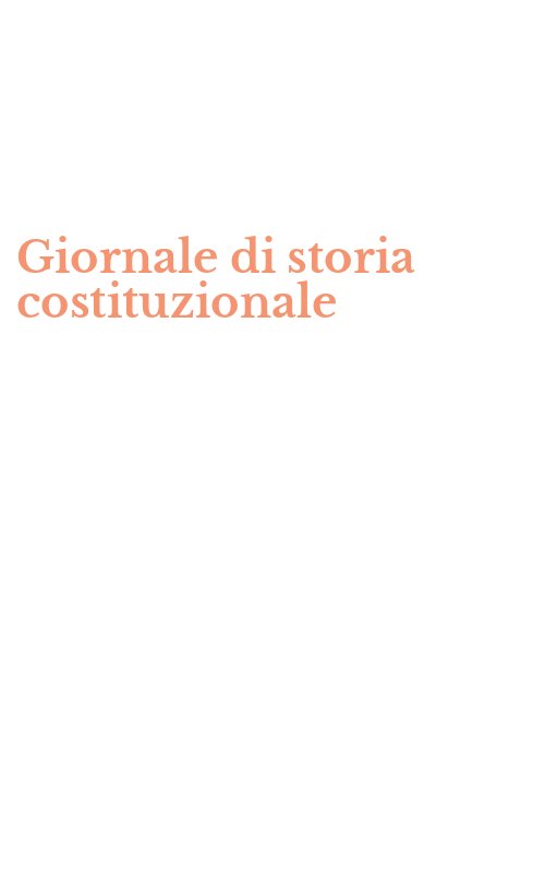 Giornale di storia costituzionale