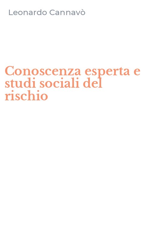 Conoscenza esperta e studi sociali del rischio