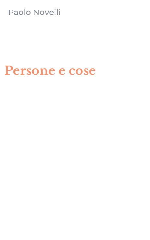Persone e cose
