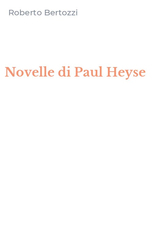 Novelle di Paul Heyse