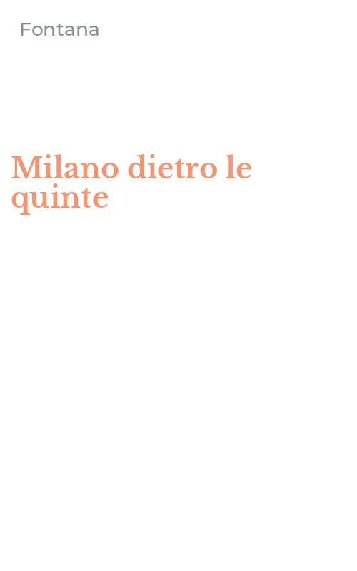 Milano dietro le quinte
