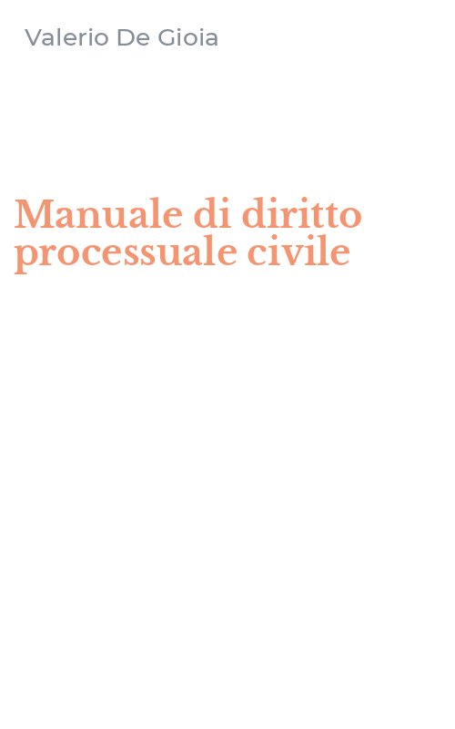 Manuale di diritto processuale civile