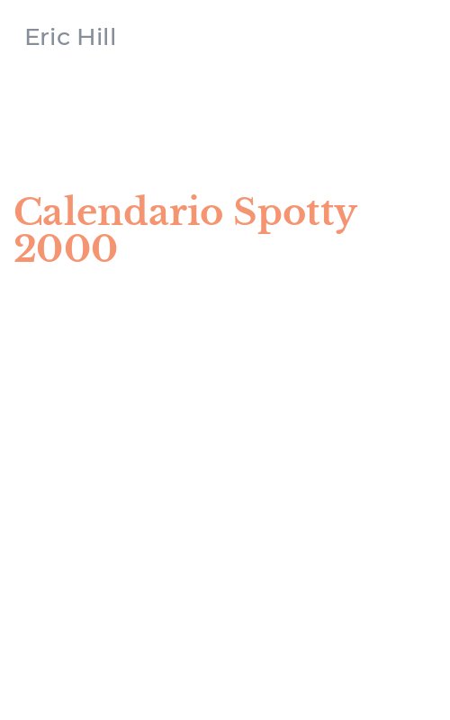 Calendario Spotty 2000