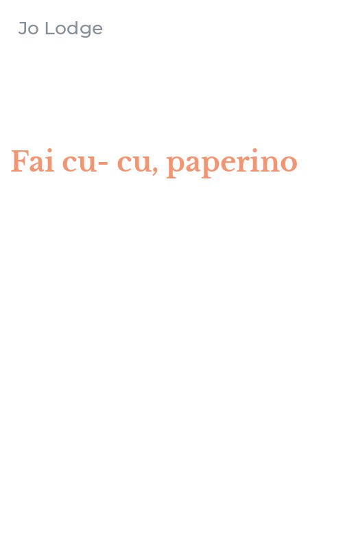 Fai cu-cu, paperino