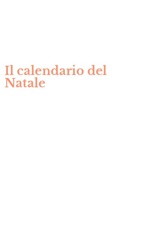 Il calendario del Natale