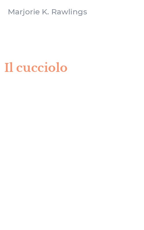 Il cucciolo