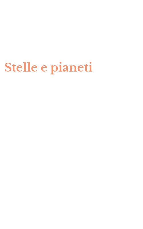Stelle e pianeti