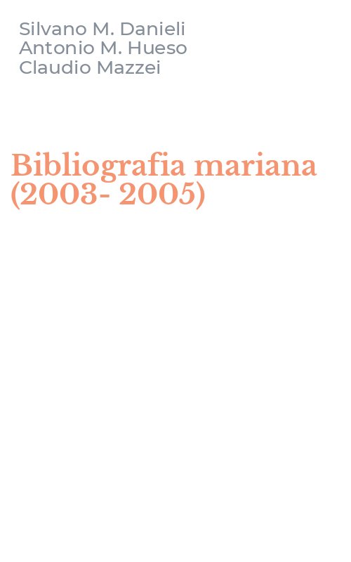 Bibliografia mariana (2003-2005)
