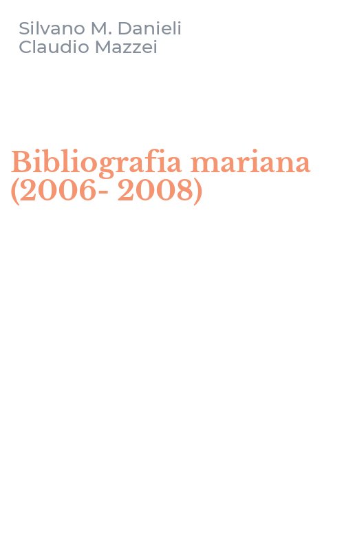 Bibliografia mariana (2006-2008)