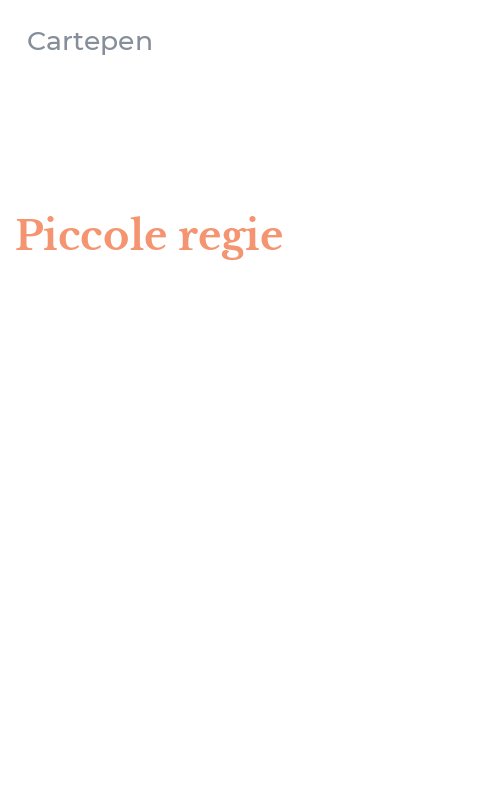 Piccole regie