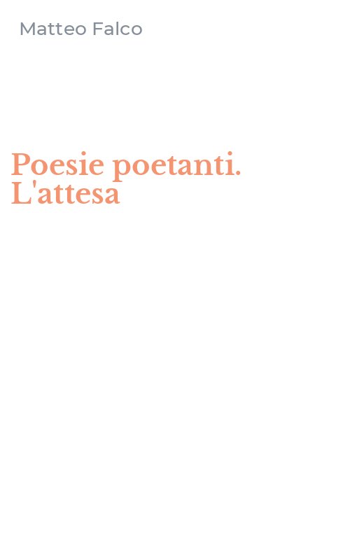 Poesie poetanti. L'attesa