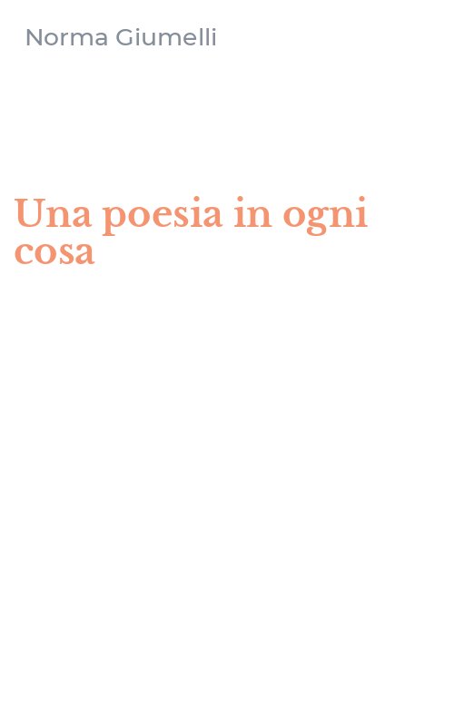 Una poesia in ogni cosa