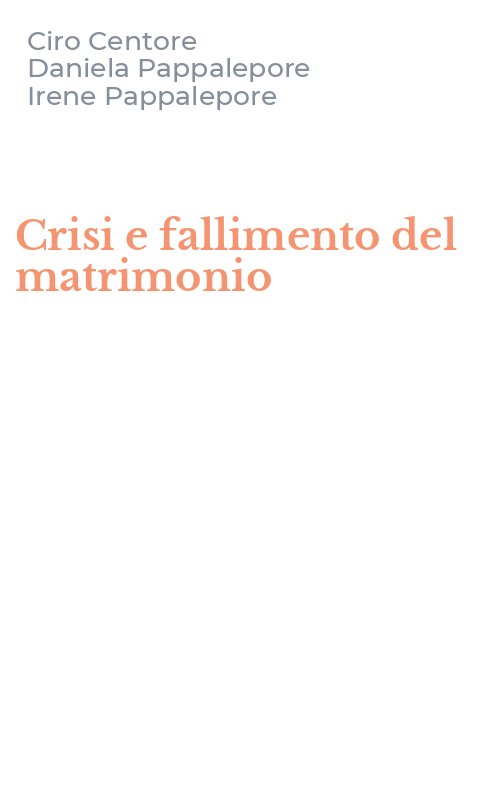Crisi e fallimento del matrimonio