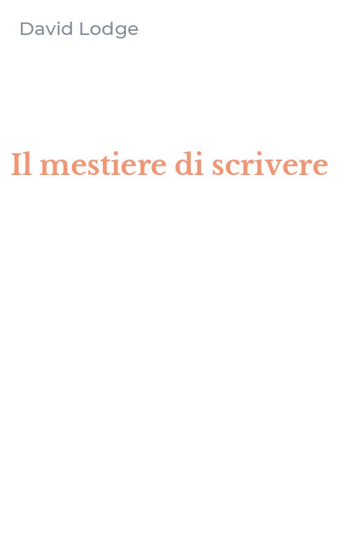 Il mestiere di scrivere