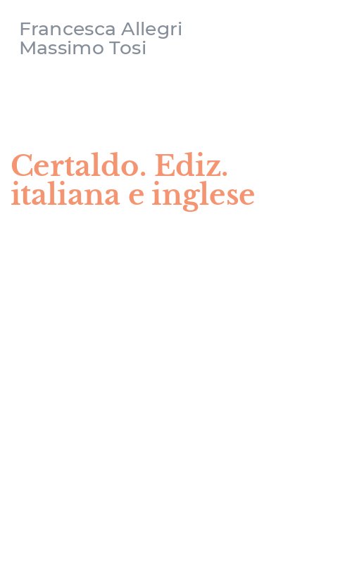 Certaldo. Ediz. italiana e inglese