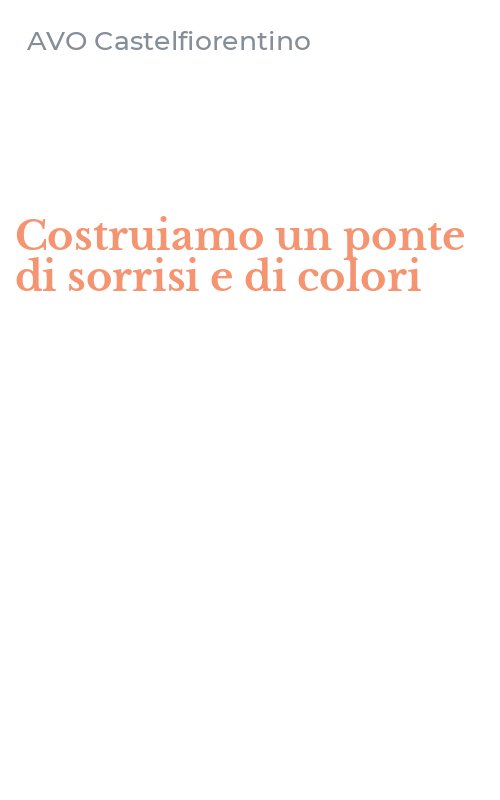 Costruiamo un ponte di sorrisi e di colori