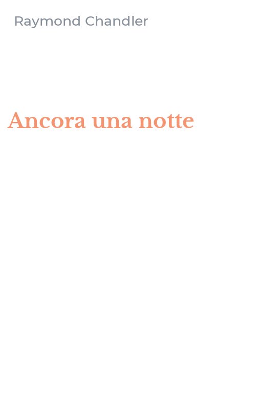 Ancora una notte
