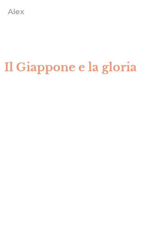 Il Giappone e la gloria