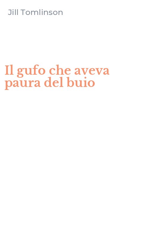 Il gufo che aveva paura del buio