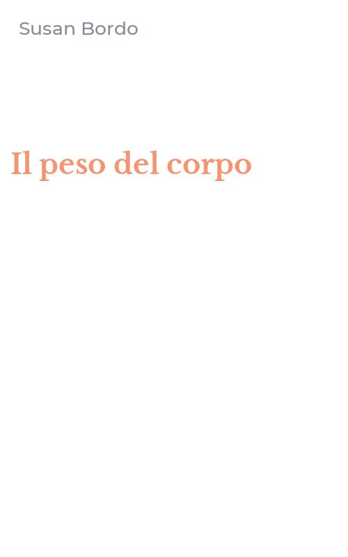 Il peso del corpo
