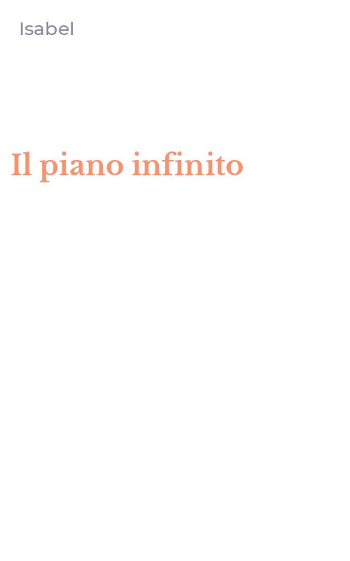 Il piano infinito