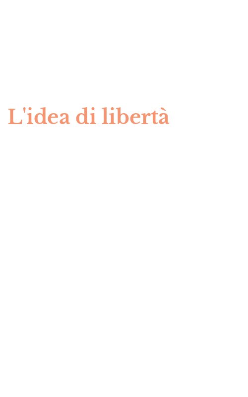 L'idea di libertà