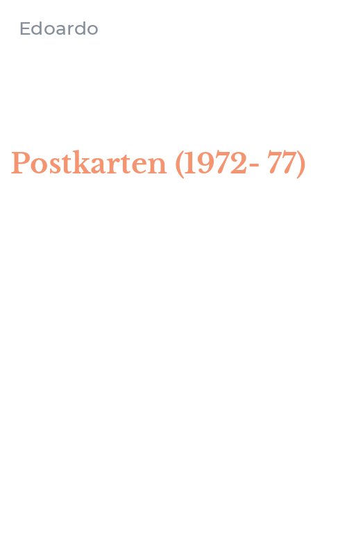 Postkarten (1972-77)