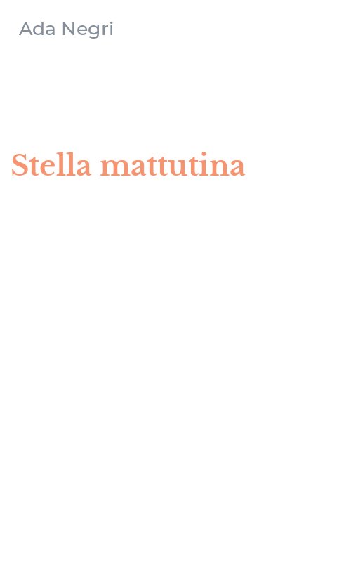 Stella mattutina