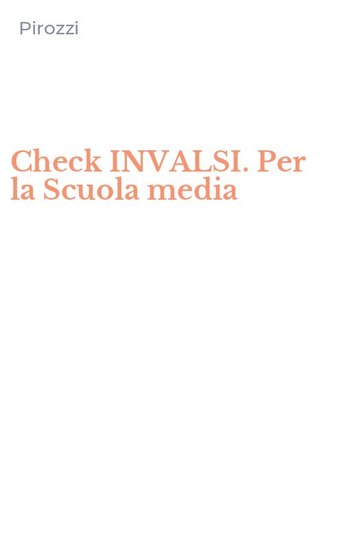 Check INVALSI. Per la Scuola media