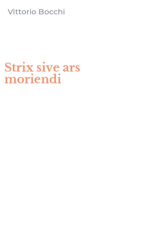Strix sive ars moriendi